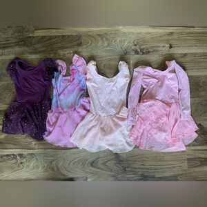 4 girls dance leotards XS-S